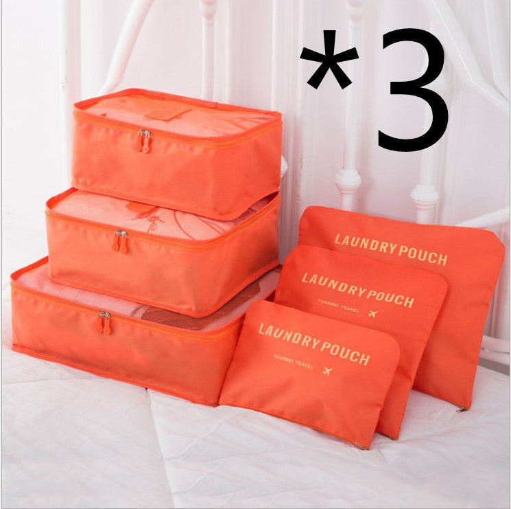6-Piece Travel Storage Bag Set for Organized Packing