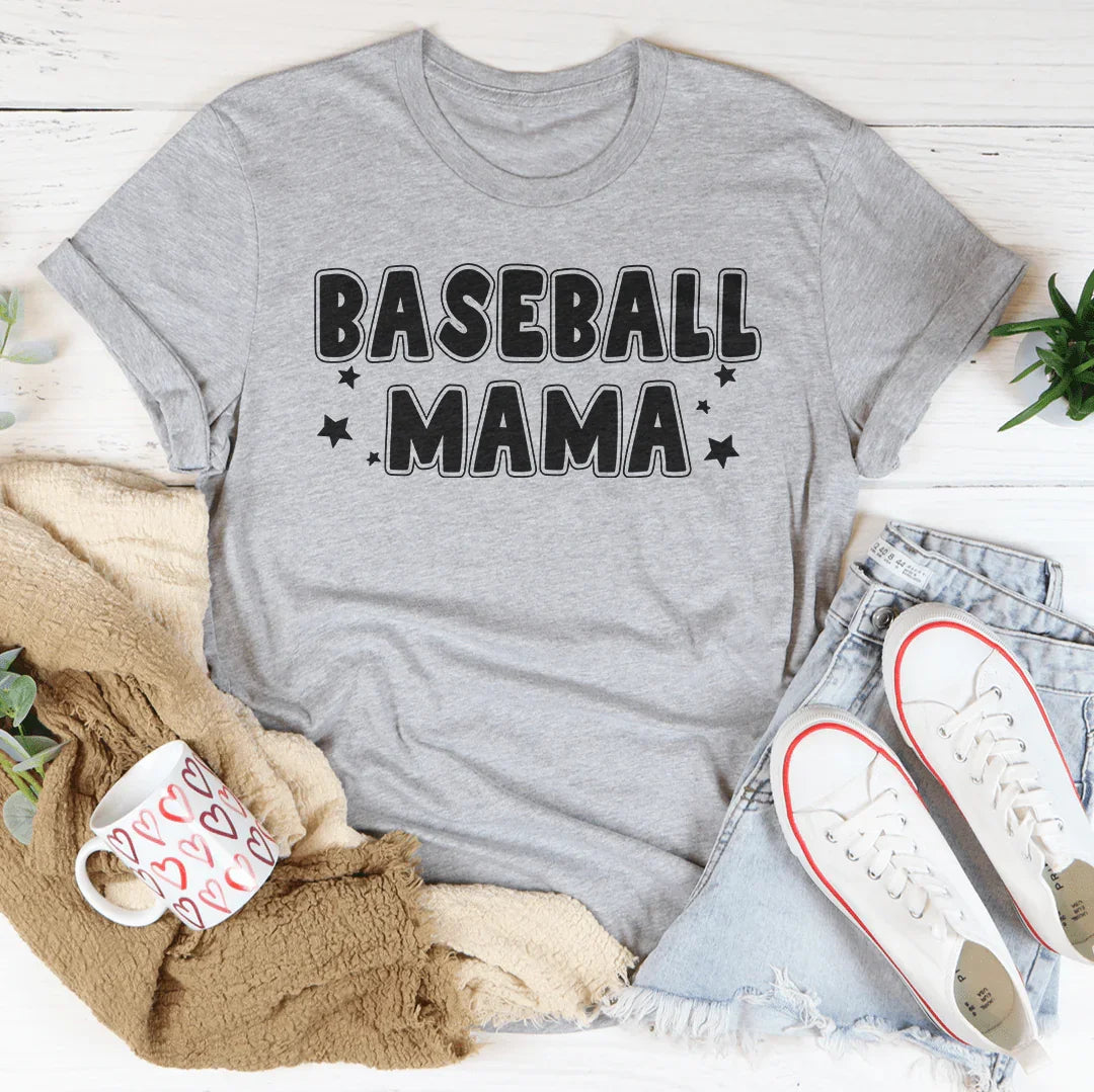 Baseball Mama Tee - Soft & Stylish