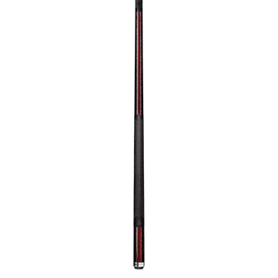 Lucasi Pinnacle Midnight Black Cue with Cocobolo Accents and Silver Crush Inlays - Korvel