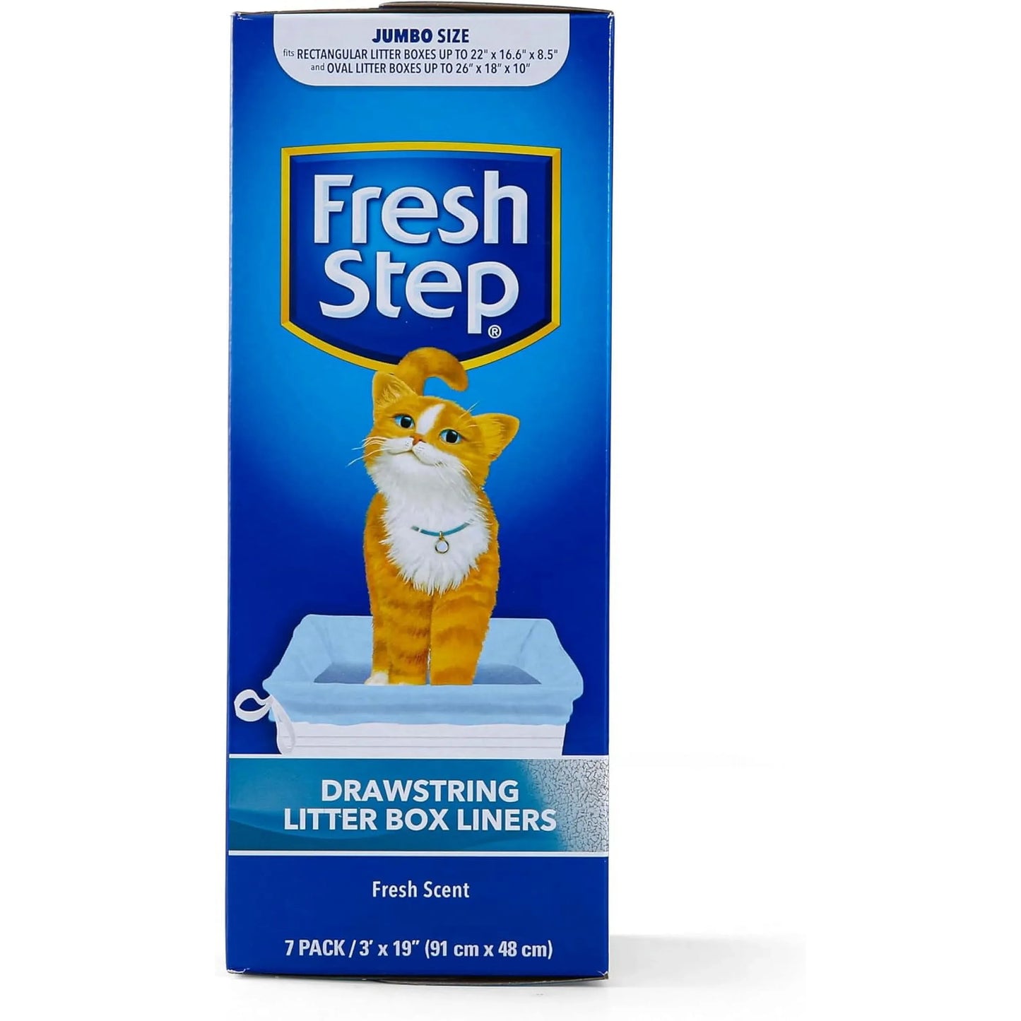 Doublures de bac à litière Fresh Step avec cordon de serrage - 7 unités