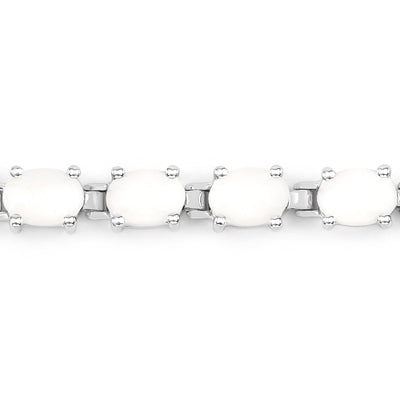 Bracelet en argent sterling .925 avec opale véritable de 10,26 carats