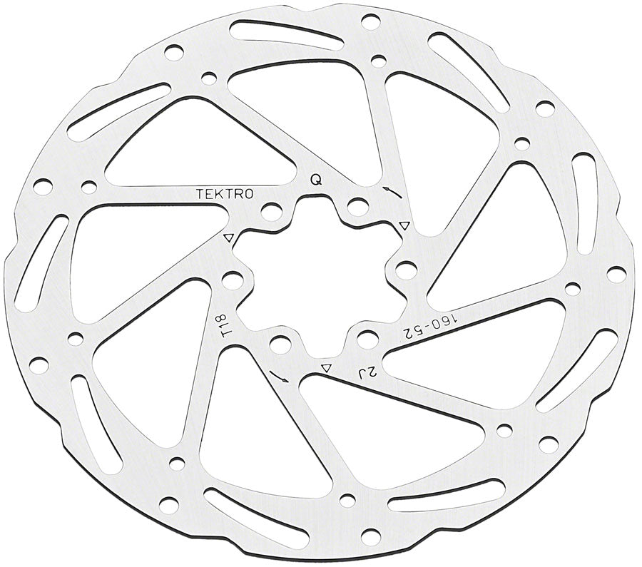 Rotor de disco Tektro TR180-52 - Diseño de 180 mm y 6 tornillos