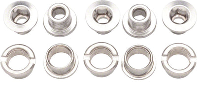 Problem Solvers Single Chainring Bolts - Silver Chromoly
