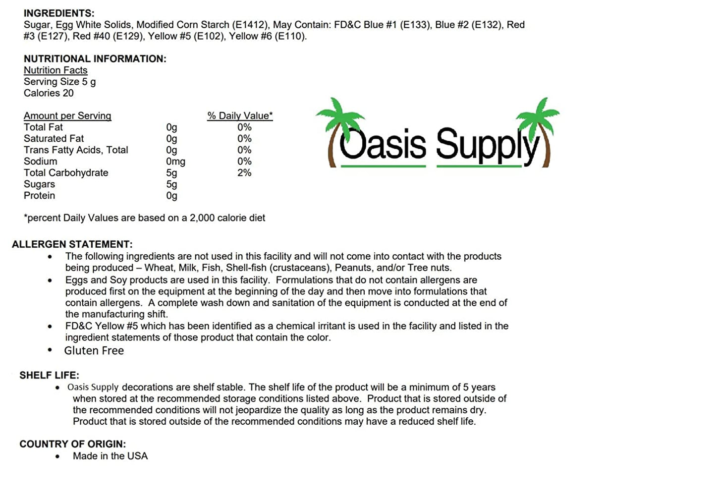 Oasis Supply Formes en Sucre Comestibles - Coccinelles