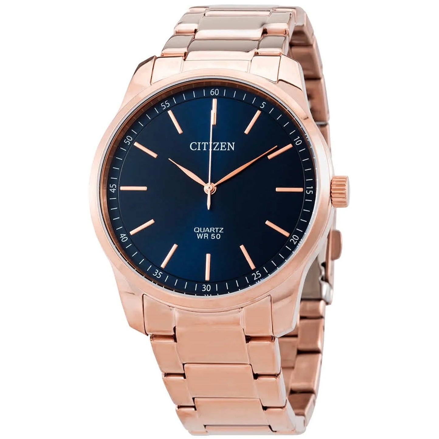 Montre Citizen pour homme à cadran bleu classique