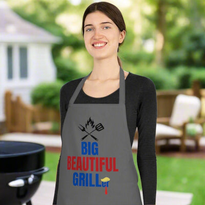 Big Beautiful Griller Cotton Apron - Fun BBQ Cooking Gift