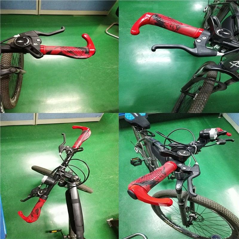 Poignées de guidon de vélo ergonomiques premium avec anneaux de verrouillage