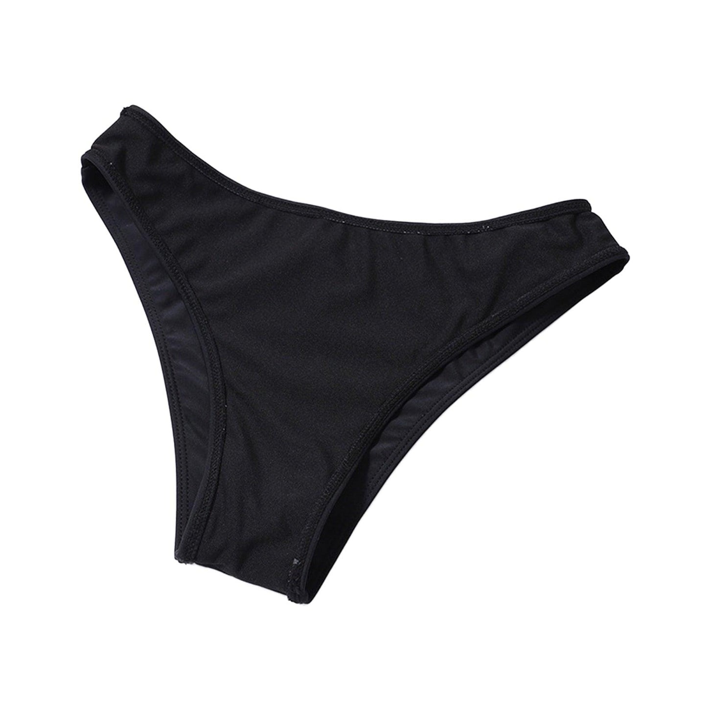 Ensemble de Couverture de Bikini en Maille Noire Élégante pour Femmes