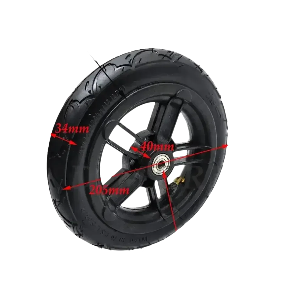 Pneu pneumatique noir pour scooter électrique pliant