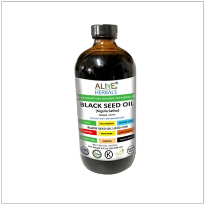 Cold Pressed Black Seed Oil- 8 oz (Glass Bottle) - Korvel
