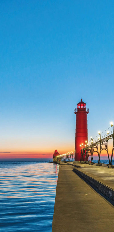 Premium Grand Haven Lighthouse Cornhole Boards - Ultimate Outdoor Fun - Korvel