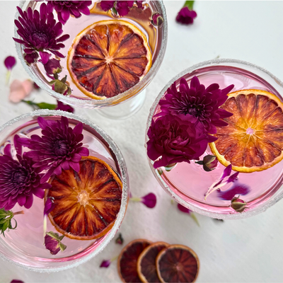 Tranches d'orange sanguine déshydratées pour bar et décoration