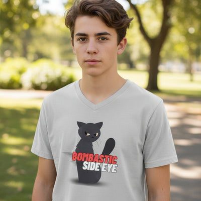 Bold Statement Unisex Cotton Tee - Side Eye Design