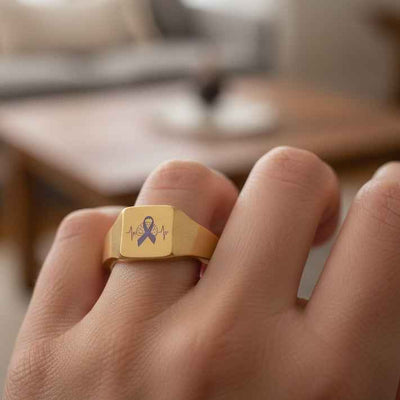 Bague sigillaire Brainwave Ribbon — Édition Quiet Signal