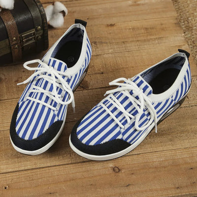 Breathable Mesh Round Toe Athletic Sneakers