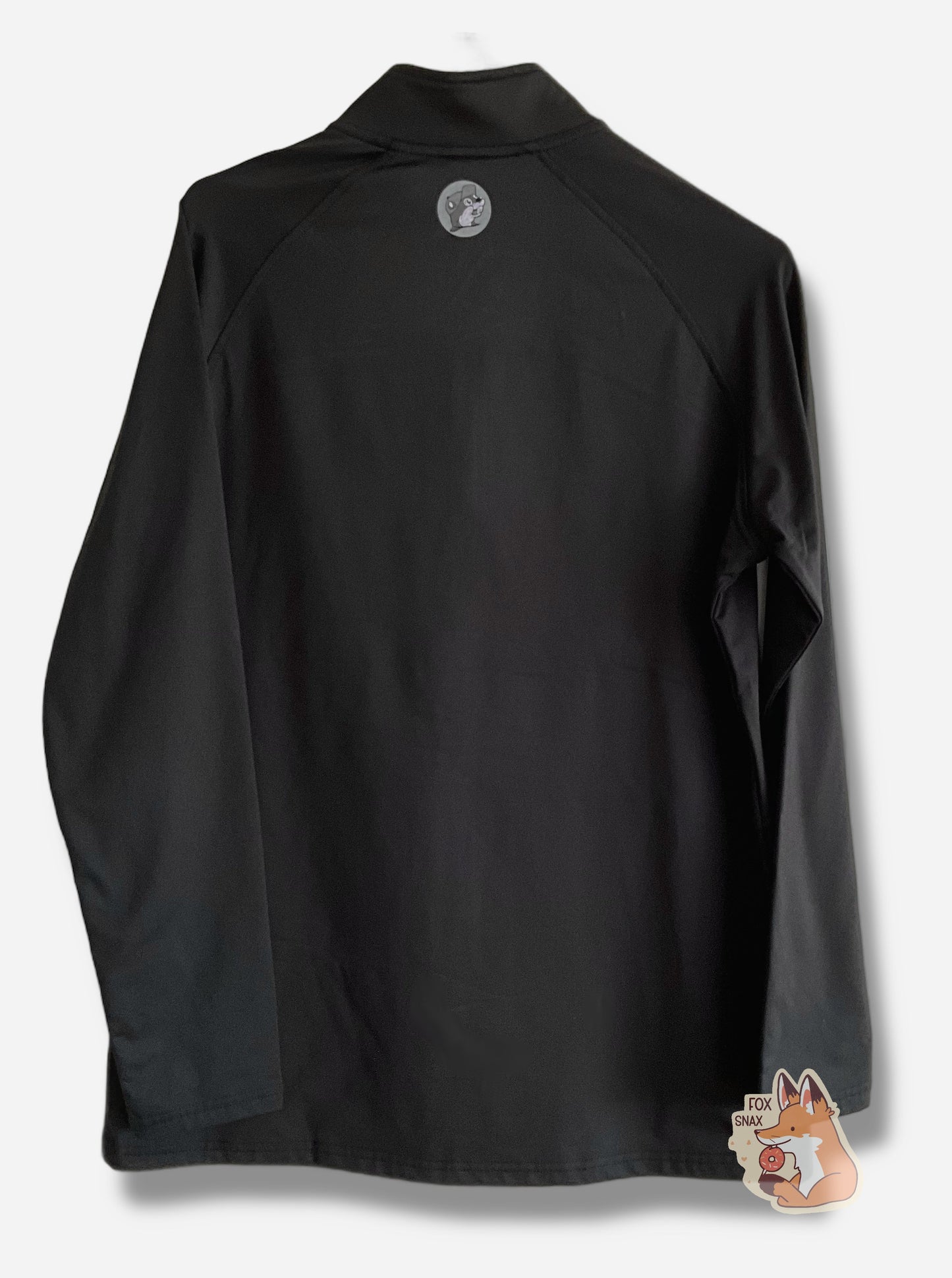 Pull-over noir à zip quart de Buc-ee's