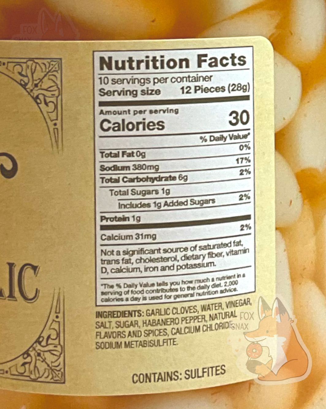 Ail Habanero Mariné de Buc-ee's