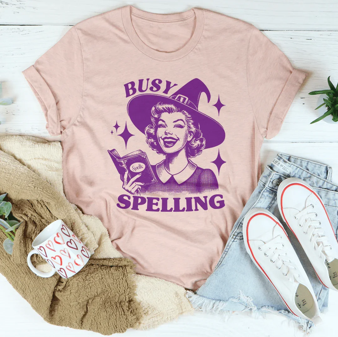 Camiseta de ortografía ocupada
