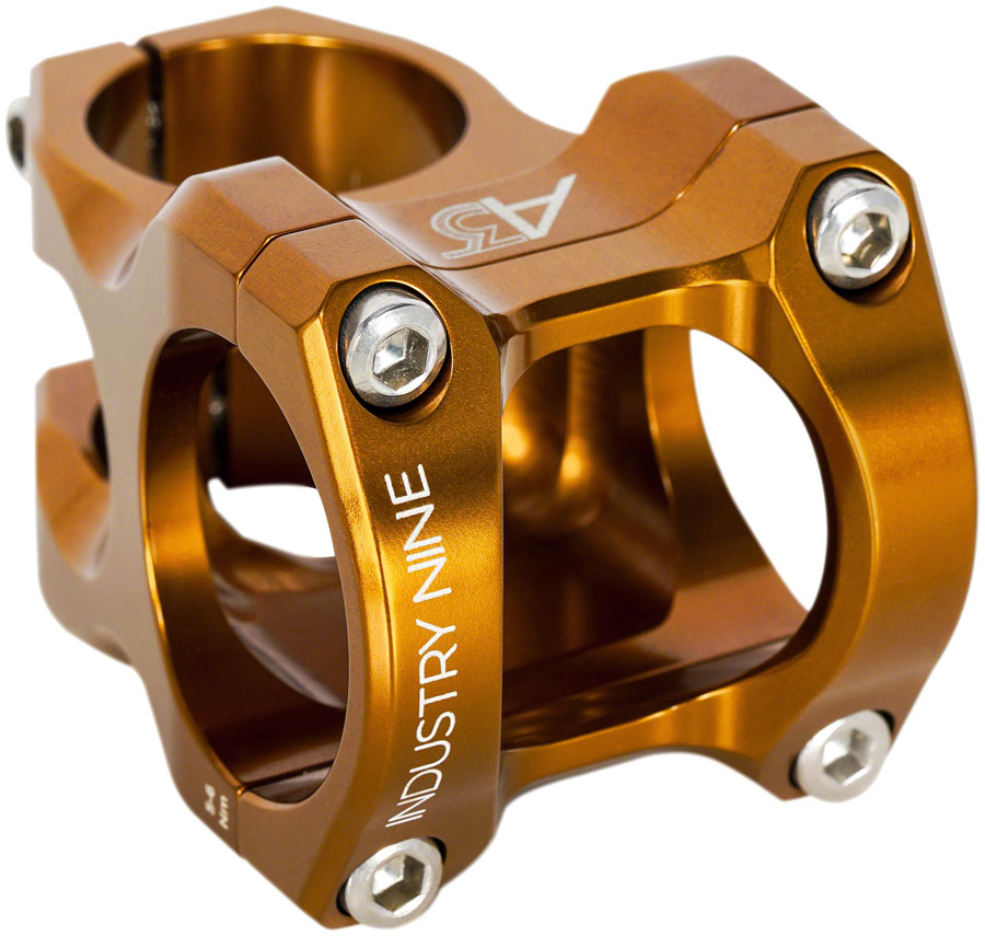 Industry Nine A318 Stem - 30mm Clamp, Acabado de Aluminio Bronce
