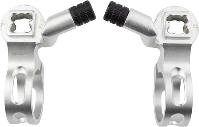 Par de montajes de cambio de pulgar microSHIFT Road Pull