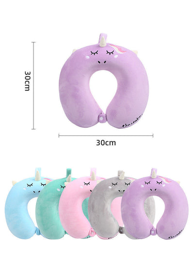 U-Shaped Memory Foam Neck Pillow for Travel & Naps
