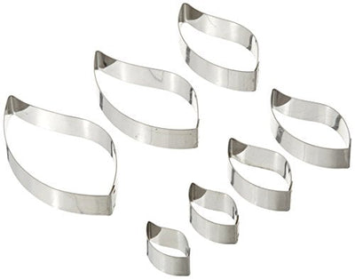 Oasis Supply 7-Piece Leaf Cutter Set for Baking
