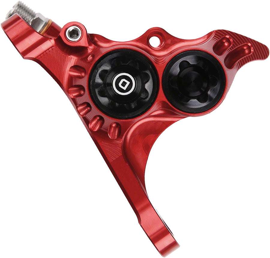 Hope RX4+ Caliper de freno de disco - Montaje plano delantero +20mm tipo DOT rojo