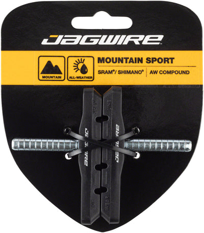 Jagwire Mountain Sport Brake Pads - Smooth Post Black