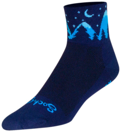 Chaussettes SockGuy Classic Midnight - 3" Noir Grand/Très Grand