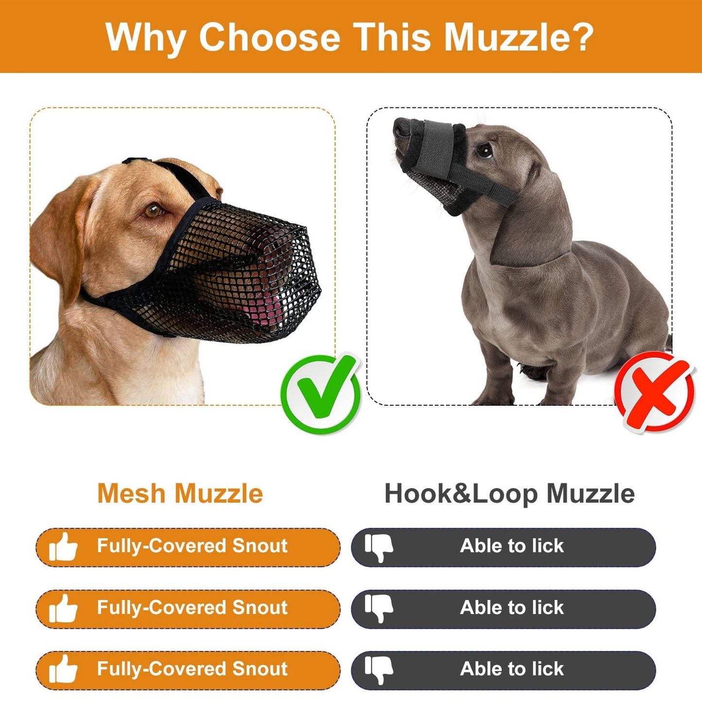 GBruno Premium Pet Muzzle Mask