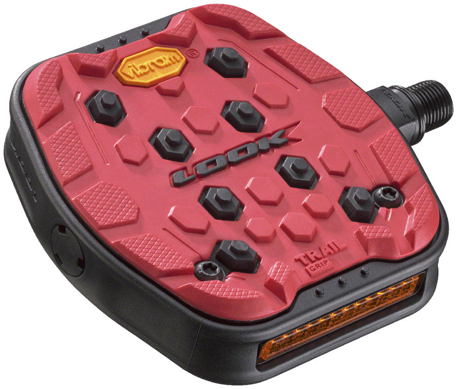 Pedales LOOK Geo Trail Grip - Plataforma 9/16" Rojo