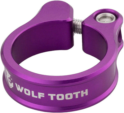 Abrazadera de Sillín Wolf Tooth - 34.9mm Bolt-On Púrpura Ultravioleta