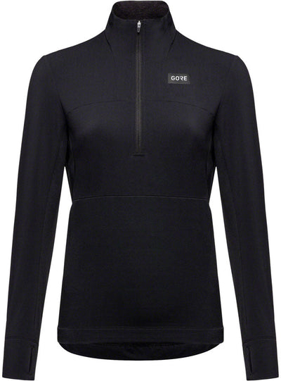 Gorewear Trail KPR Hybrid 1/2-Zip Jersey - Black Women's Large
