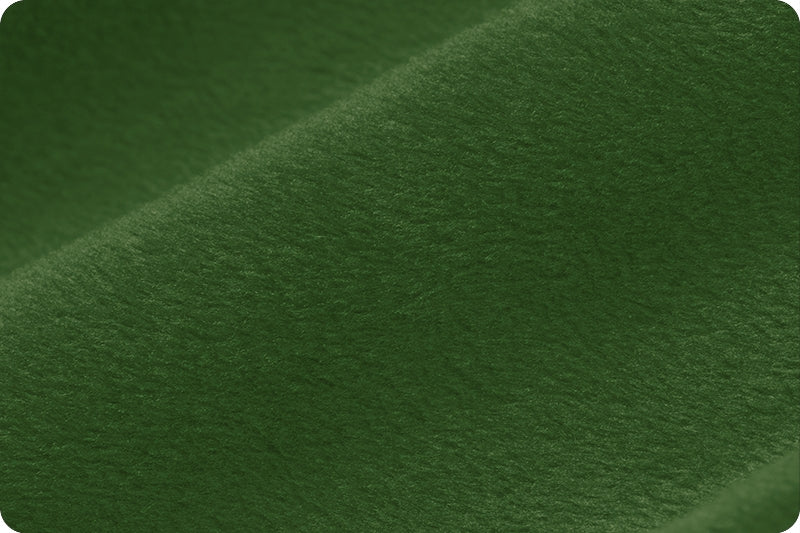 Tissu Minky Uni Evergreen Cuddle 3 par yard