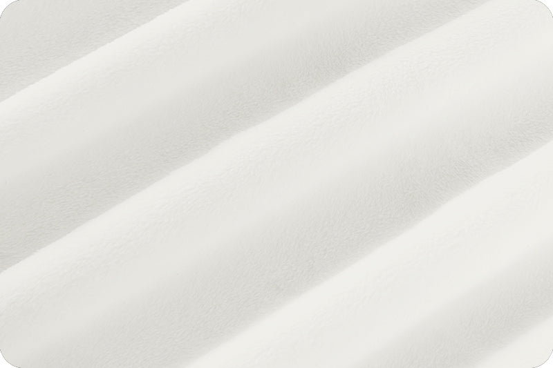 Tissu Minky Uni Cuddle 3 Blanc - 58/60" par yard