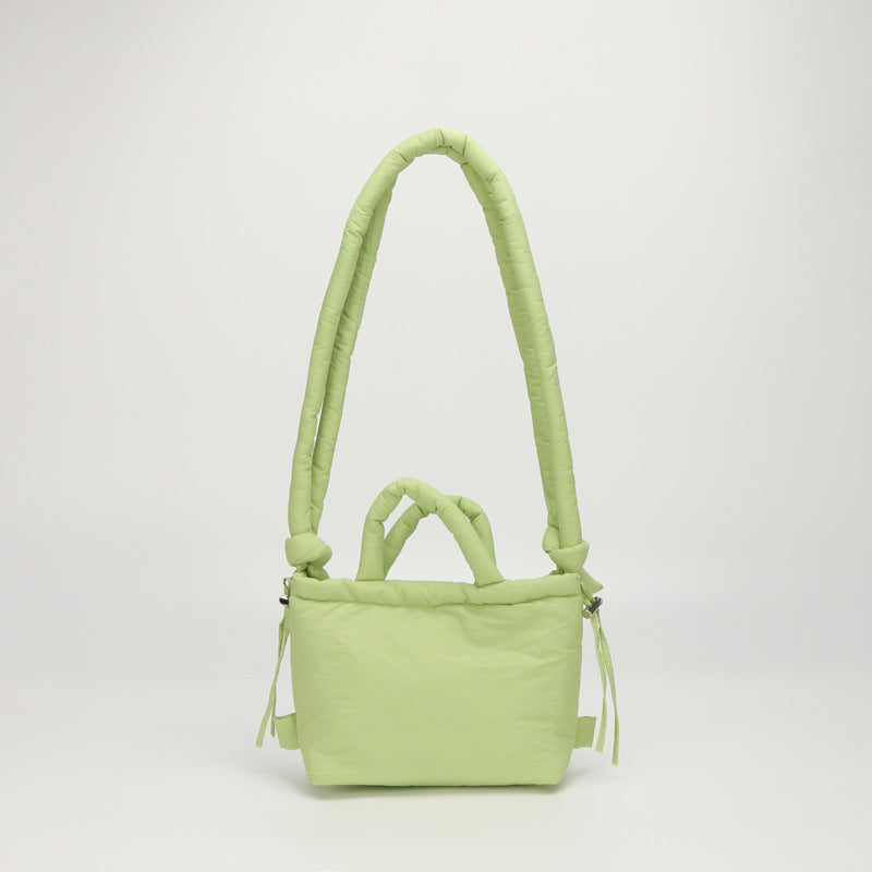 Casual Quilted Lightweight Dual-Use Bucket Bag