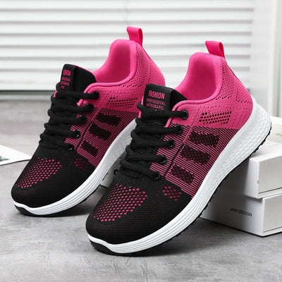 Women's Casual Fly-knit Sneakers - Breathable Comfort
