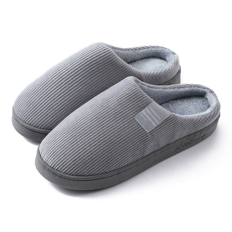 Cozy Indoor Corduroy Slippers for Home Comfort