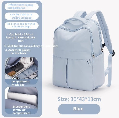 Sac à dos léger pour ordinateur portable pour femmes