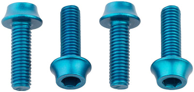 Wolf Tooth Aluminum Water Bottle Cage Bolts - Set of 4 in Teal