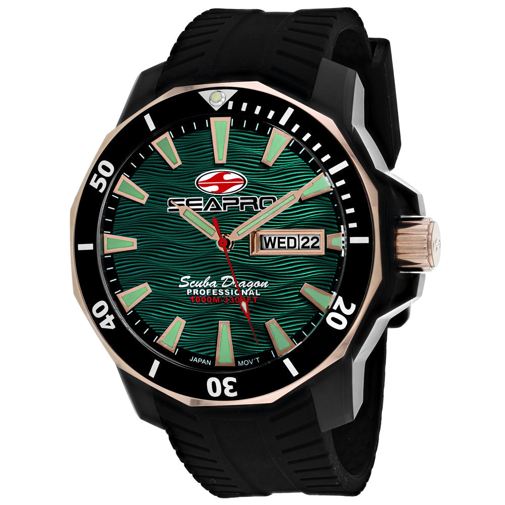 Reloj de buceo Seapro Men's Scuba Dragon Diver Edición Limitada