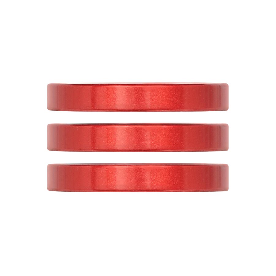 Espaciador de Dirección Industry Nine iRiX - 5mm Aluminio Rojo (3pcs)