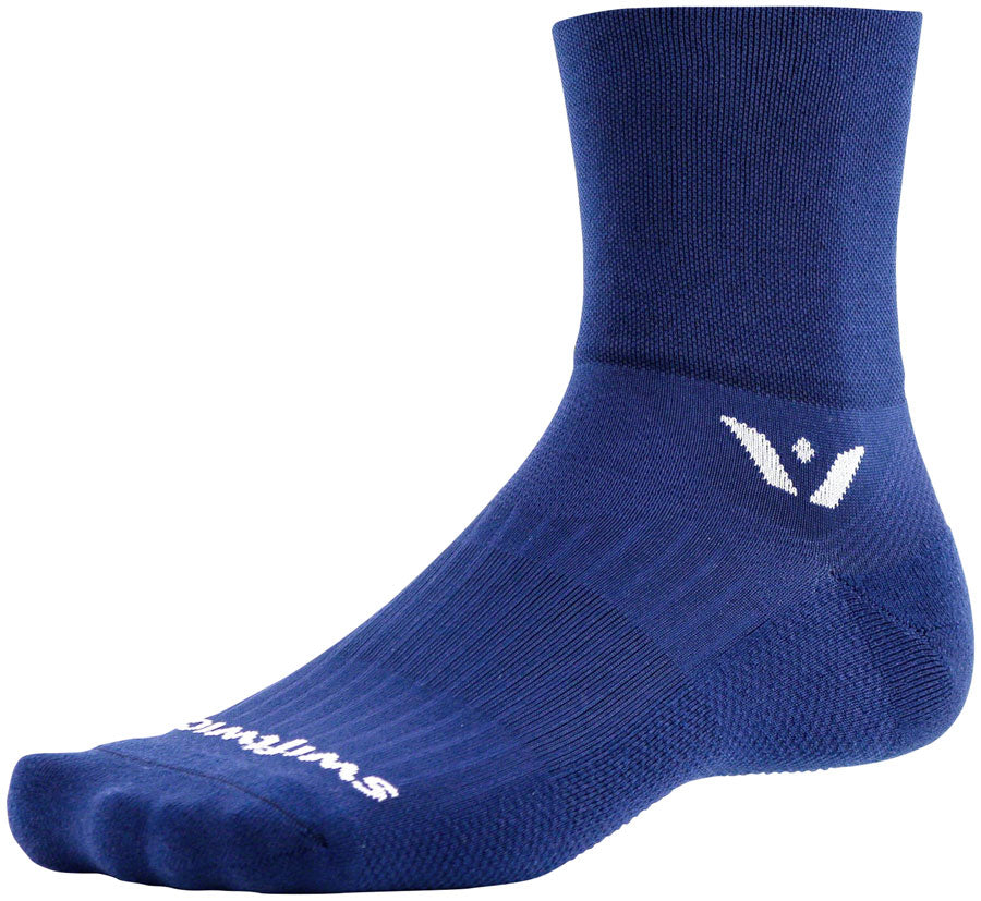 Chaussettes Swiftwick Aspire Four - 4" Marine Moyen