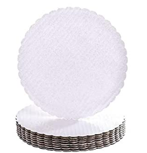 Cercle à gâteau en forme de coquille blanche de 10"