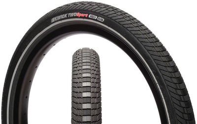 Kenda Kwick Two Tire - 20 x 1.75 Clincher Wire Black/Reflective