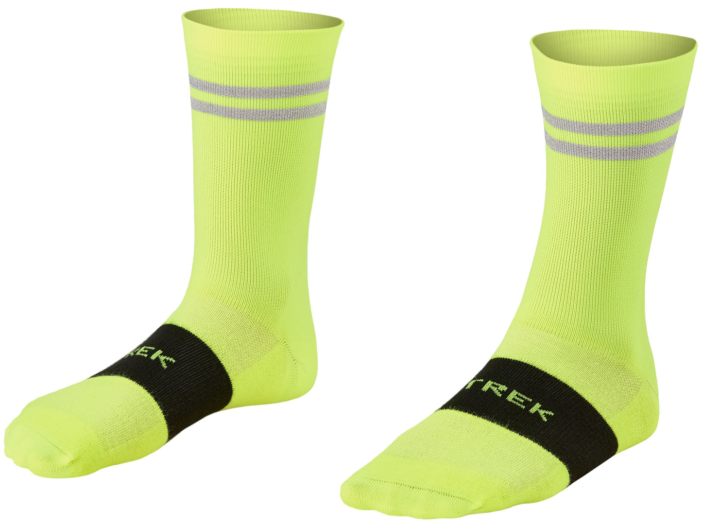 Sock Trek Race Reflective Crew MD (39-41) - Radioactive Yellow