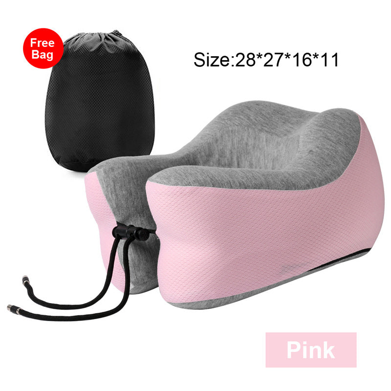 Travel Slow Rebound Memory Foam U-Shaped Pillow