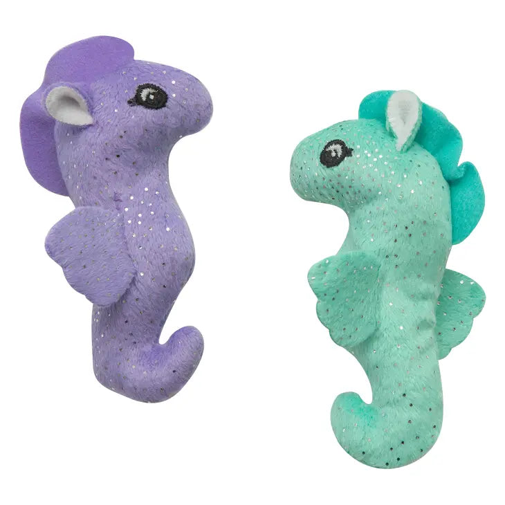 Juguetes de Catnip Snugarooz Seahorse para Gatos - Paquete de 2