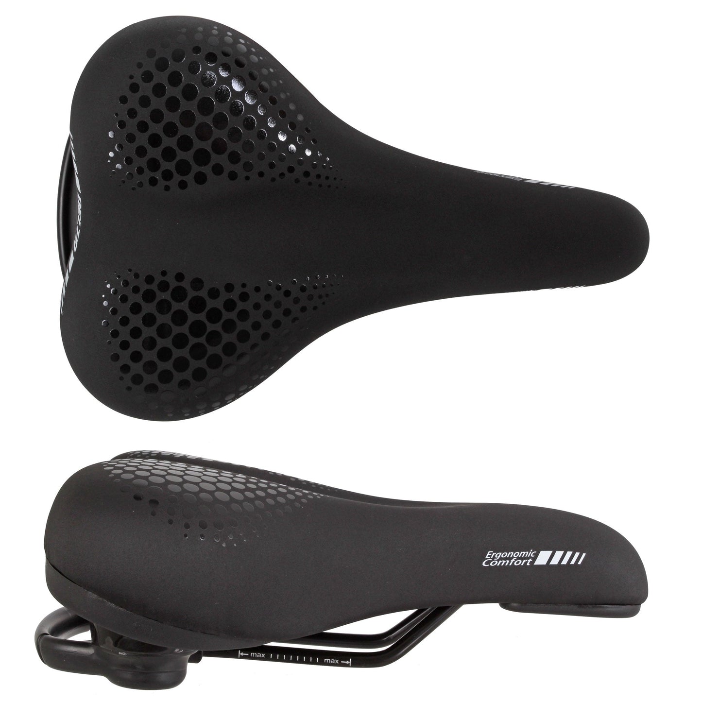 Selle Confort Delta 260x170 Noir