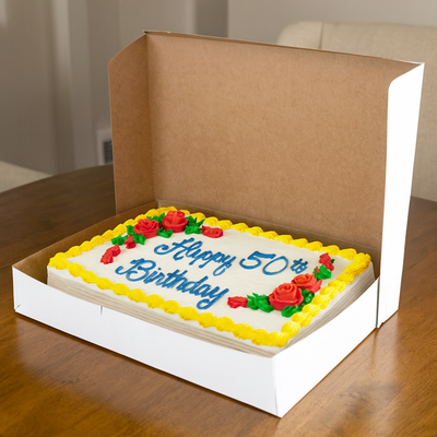 Premium Full Sheet Cake Box - 28" x 18" x 5"